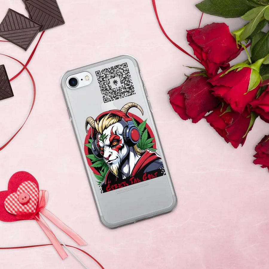 Goat iphone clear case product image (335)