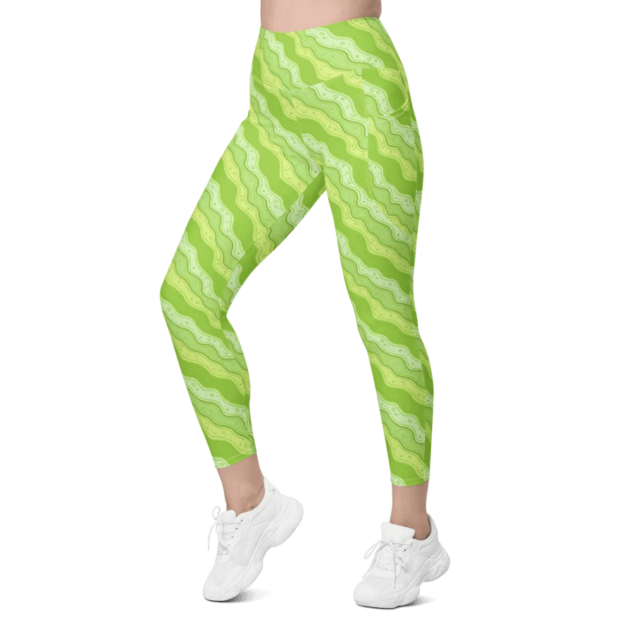 Green Wiggle Leggings (With Pockets!!) product image (9)