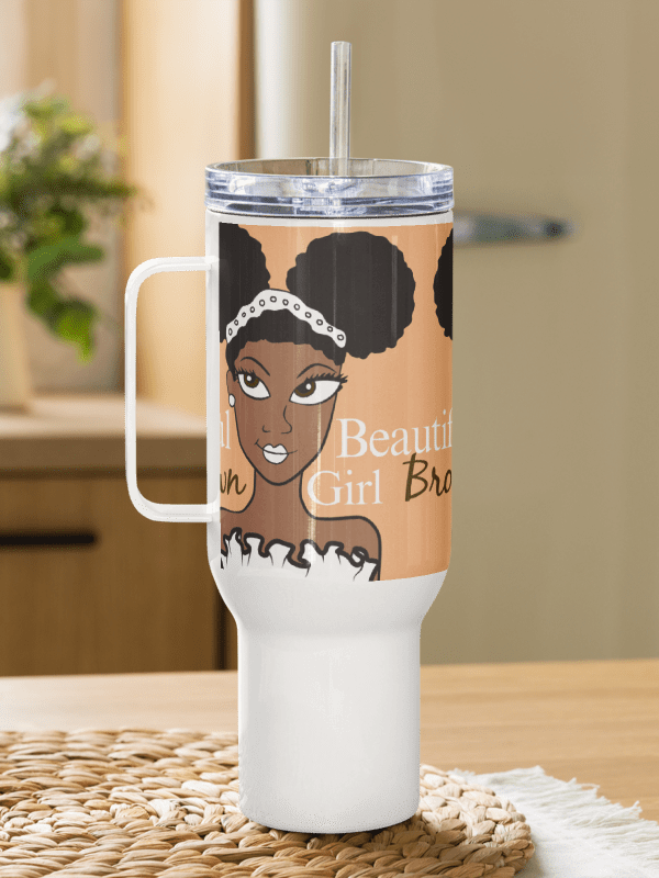 Cocoa Beautiful Brown Girl Travel Mug product image (1)