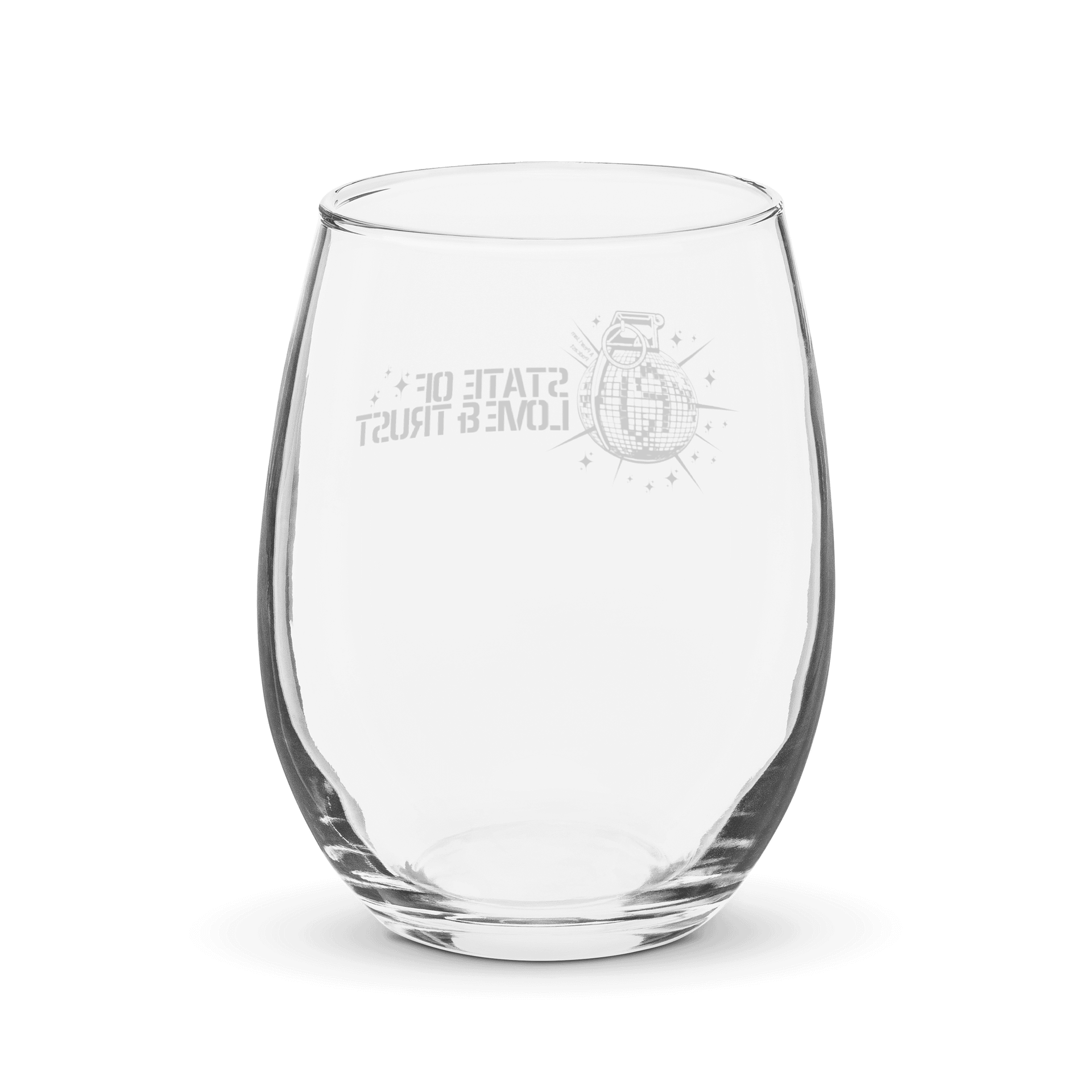 Disco Bomb! Stemless Wine Glass (Bianco) product image (2)