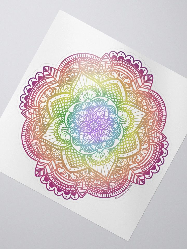 Rainbow Mandala Sticker product image (2)