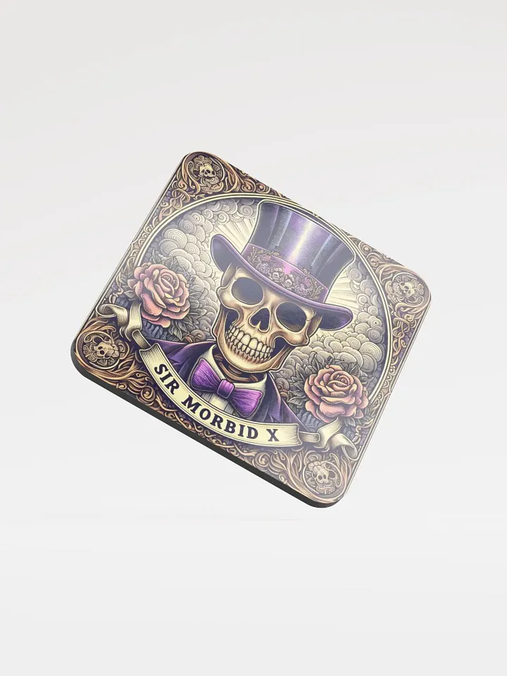 Sir Morbid X Glossed Cork Coaster product image (1)