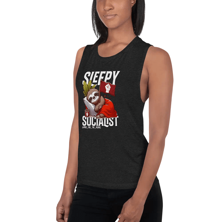 Pris- Sleepy Socialist Women's Flowy Muscle Tank product image (2)
