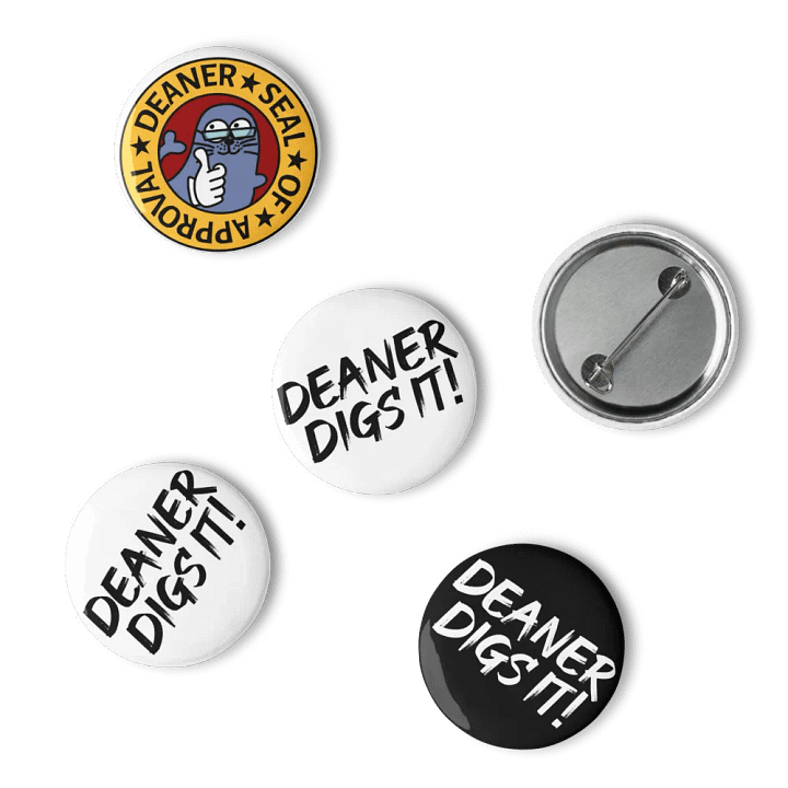 Deaner Seal of Approval Pin Buttons Set product image (2)