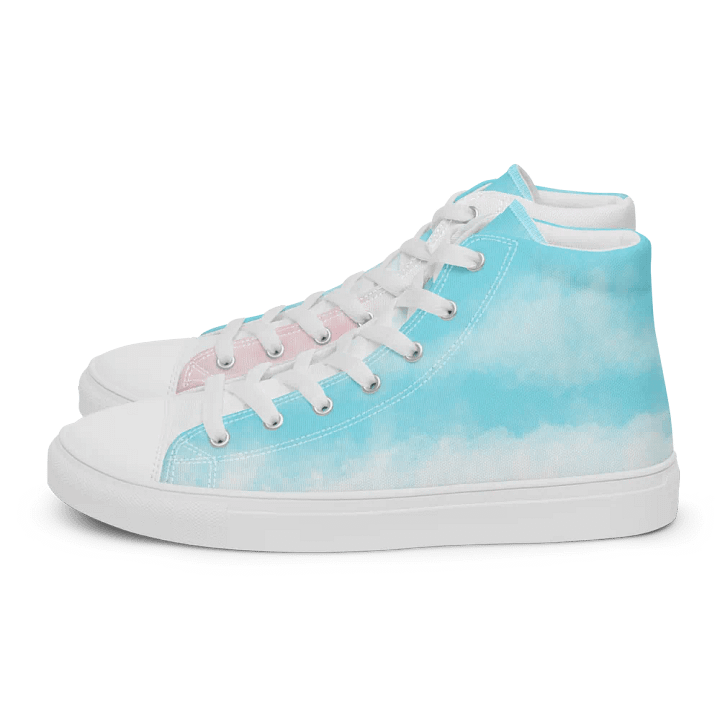 Woman's High-Top Sneakers (Cloudy Skies) product image (1)