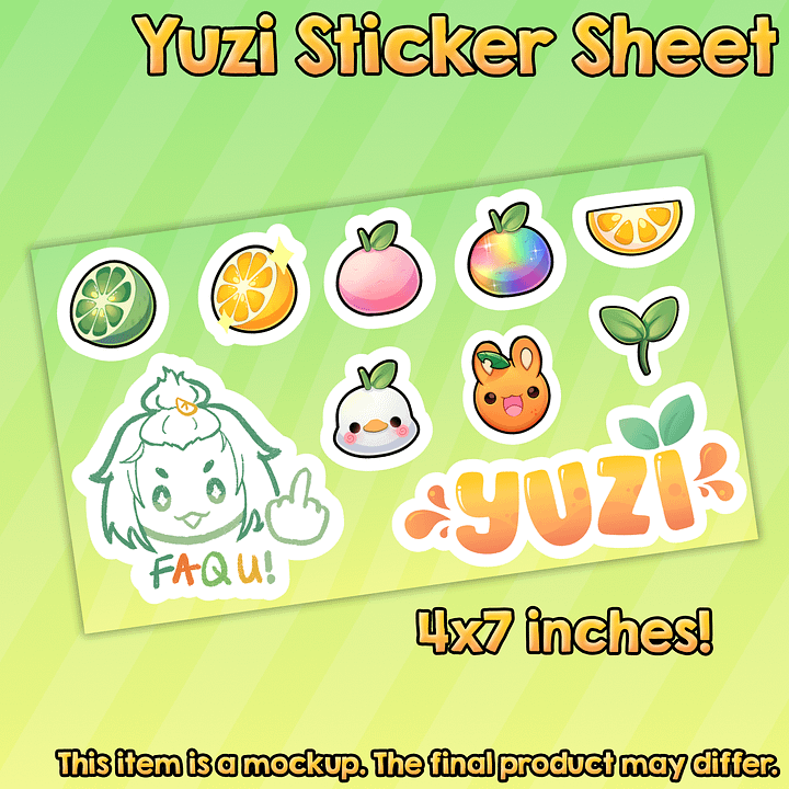 Yuzimii Sticker Sheet [PREORDER] product image (1)