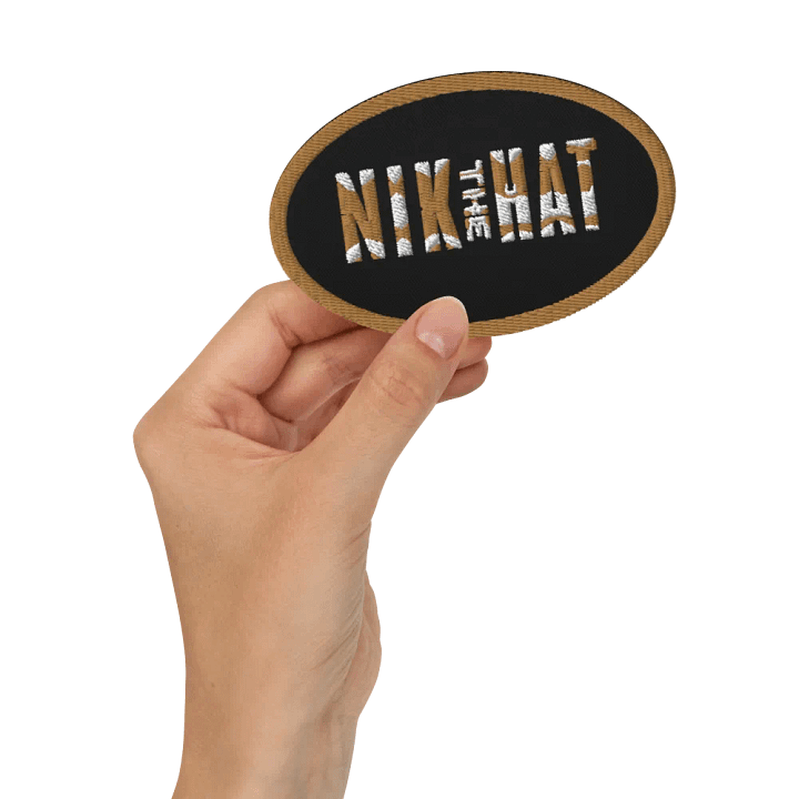Nik the Hat | Embroidered Patch – Desert Edition product image (2)