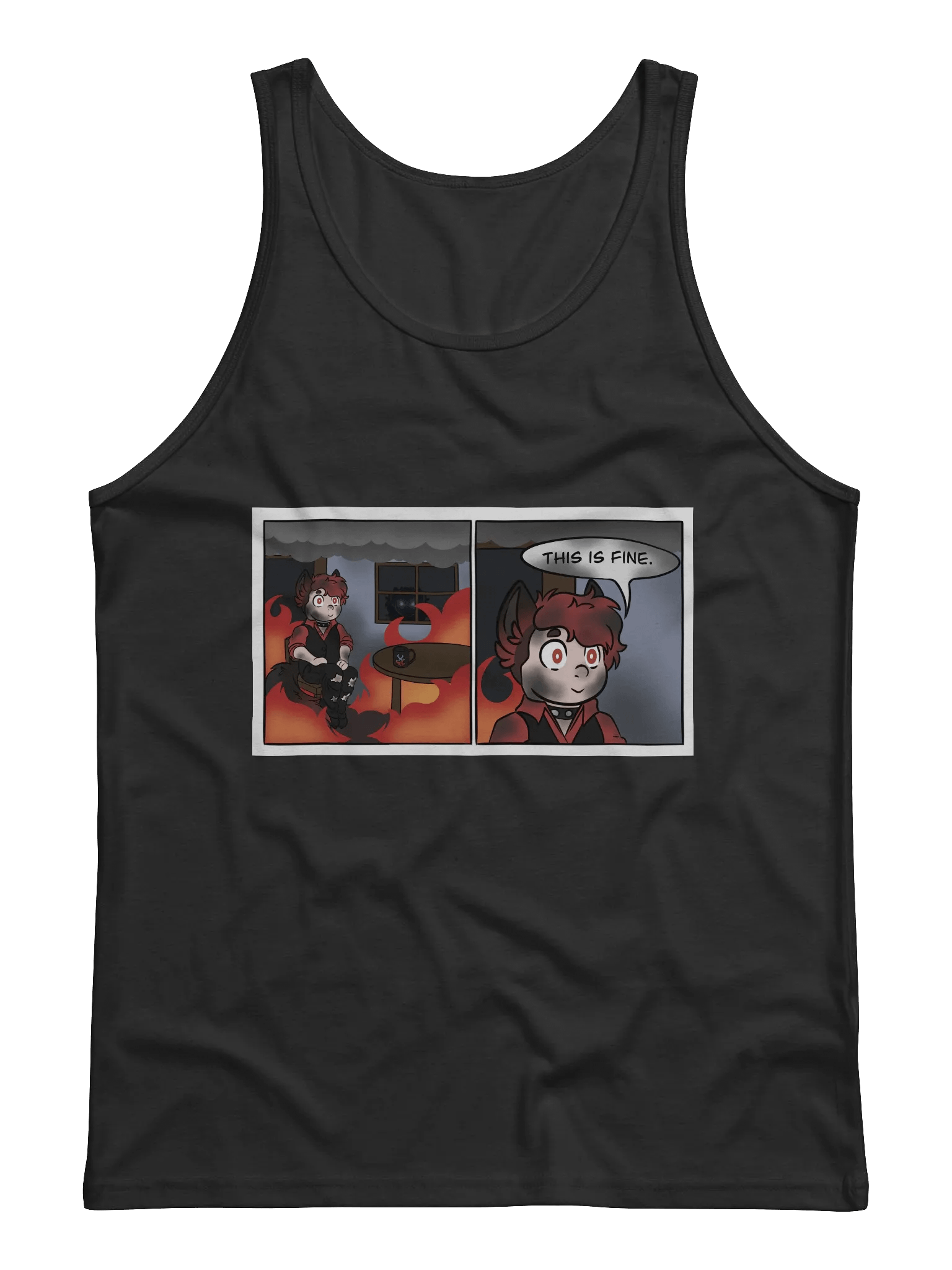 Jersey Tank - This Is Fine Meme product image (1)