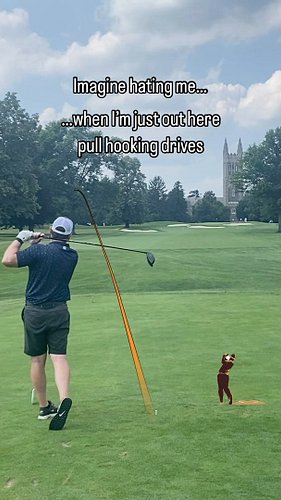 Just minding my own business out here causing harm to holes on the left.

#golfreel #reel #golfreels #imaginehatingme #golfis...