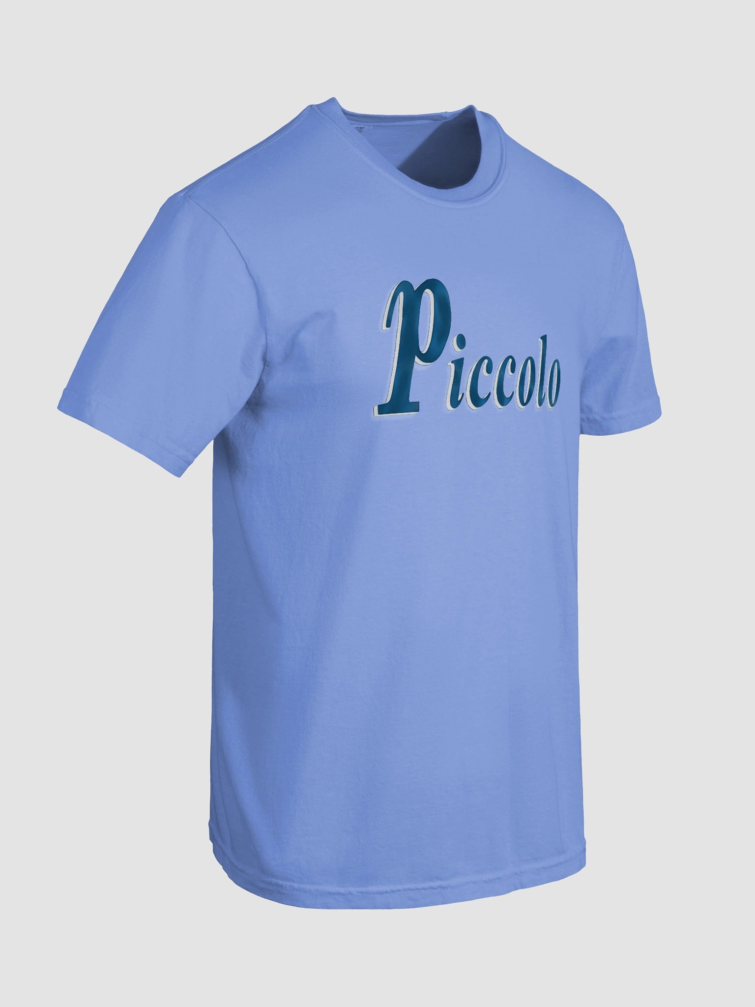 Piccolo Flute Script T-Shirt, (Piano Symbol) - Unisex product image (8)