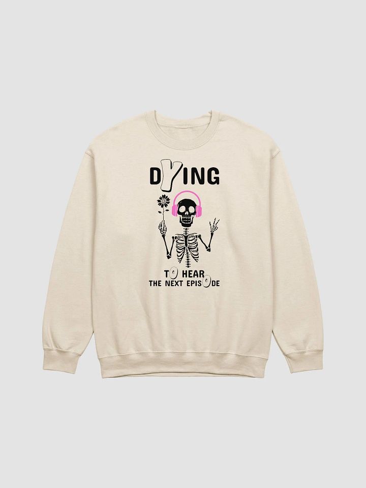 Skeleton Listening A True Crime Podcast Light Sweatshirt product image (10)