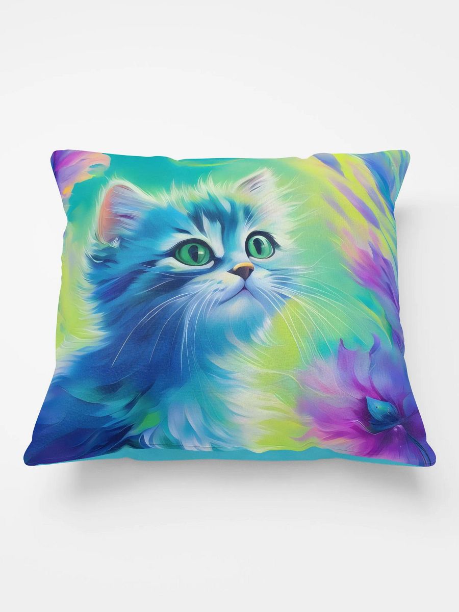Colorful Kitty Vibes Pillow product image (3)