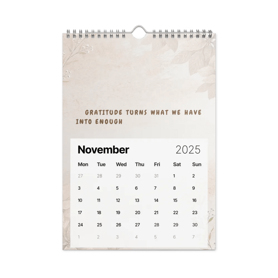 FLORAL INSPIRATIONAL QUOTES WALL CALENDAR 2025 product image (11)