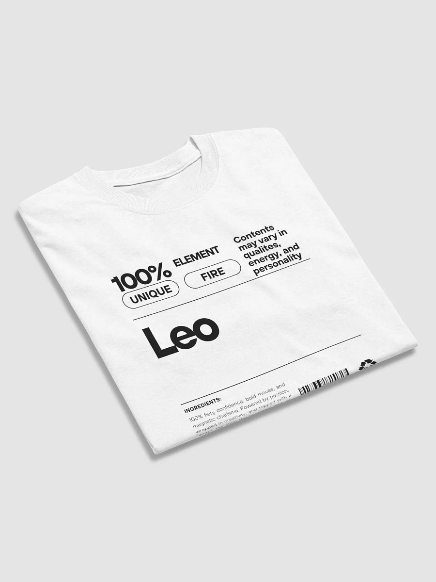 Born to shine. Built to lead. Leo T-shirt product image (3)