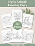 Printable Crafty Animals Coloring Pages – 30 Fun &amp; Easy Art-Themed Designs For All Ages
