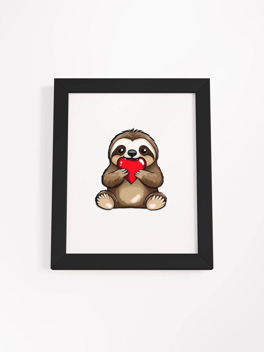 Sloth with a Heart Poster product image (3)