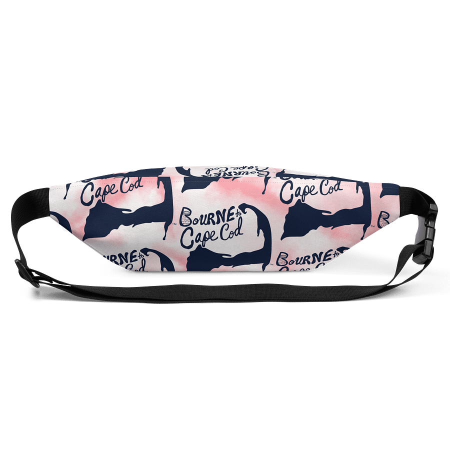 BOURNE to Cape Cod™ | Fanny Pack | BRN.2C.C.™ | Belt Bag Vibes | Coastal Cool Hands-Free Style | Navy Blue Logos on Pink Tie-Dye🏖️🎒 product image (3)