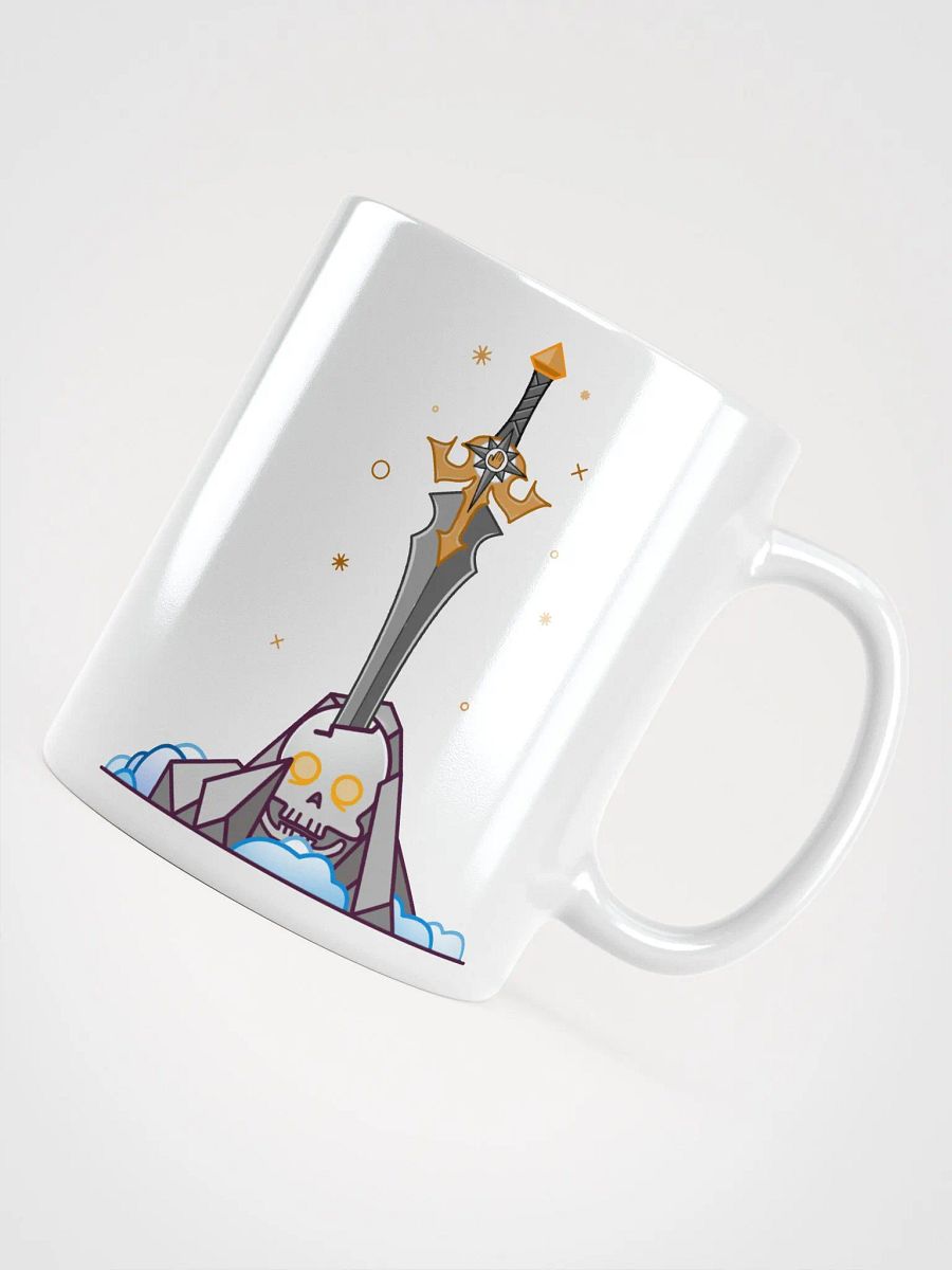 Sword in the Skull - Argent Variation - White Glossy Mug product image (4)