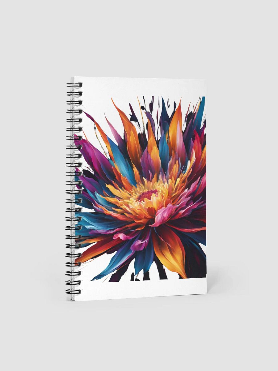 Burst of Colors - Multicolored Floral Design Spiral Notebook product image (1)