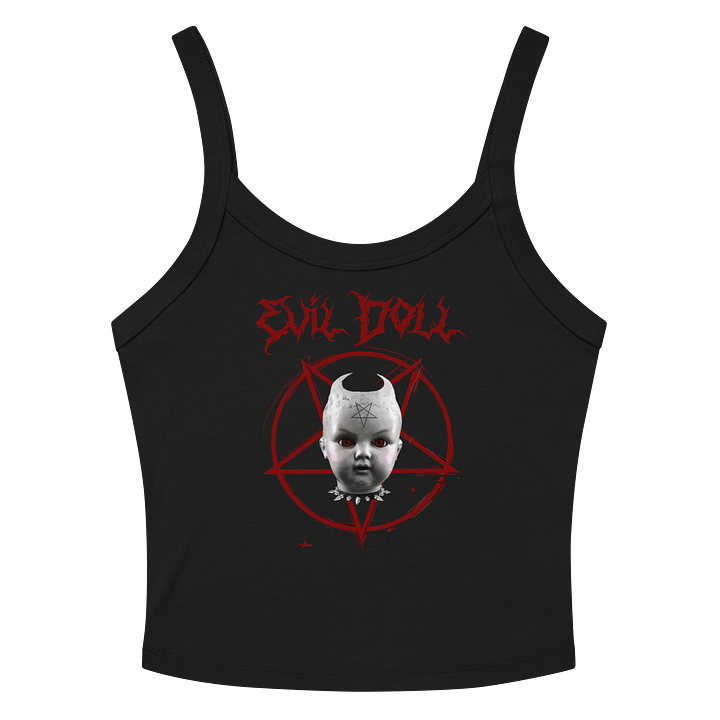 EVIL DOLL WOMEN'S MICRO-RIB TANK TOP product image (2)