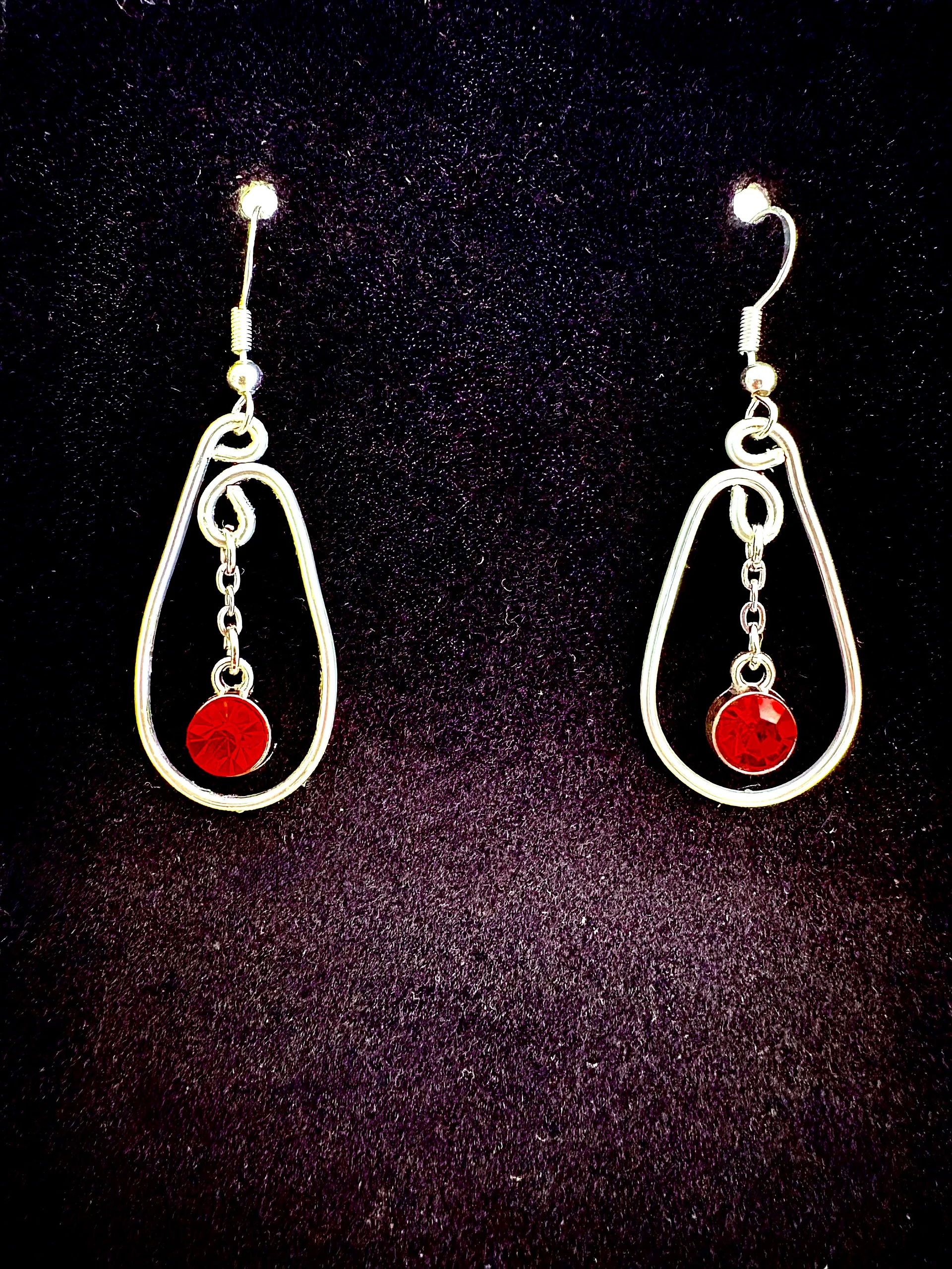 MFD-00280 | Scarlet Bog Earrings | Sterling Silver Hooks | Handmade Jewelry by Monique Faella Designs™ product image (1)
