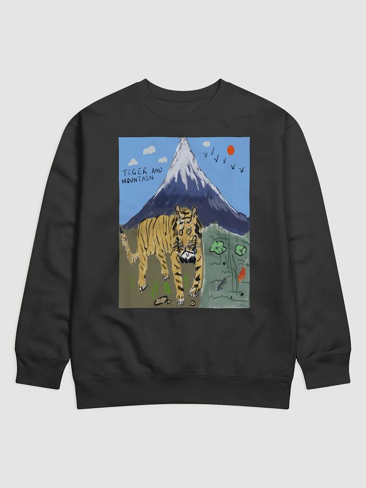 Cotton Heritage Premium Sweatshirt: tiger and mountain product image (7)