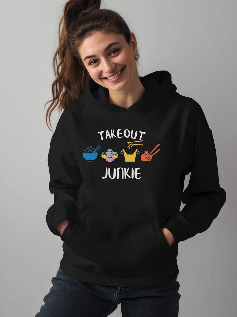 Takeout Junkie - Gildan Classic Hoodie - Dark Colors product image (1)