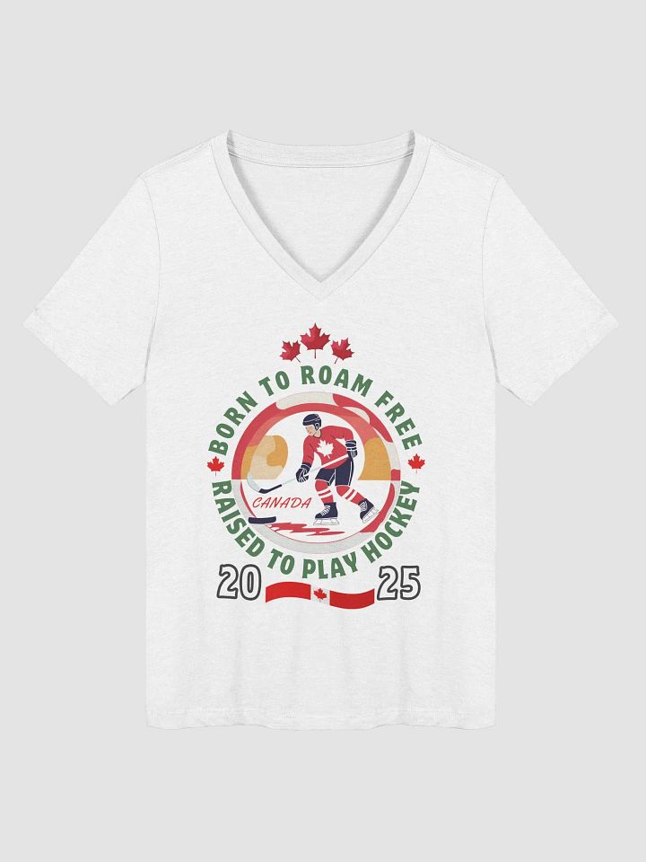 Born to Roam Free Hockey V-Neck Tee product image (17)