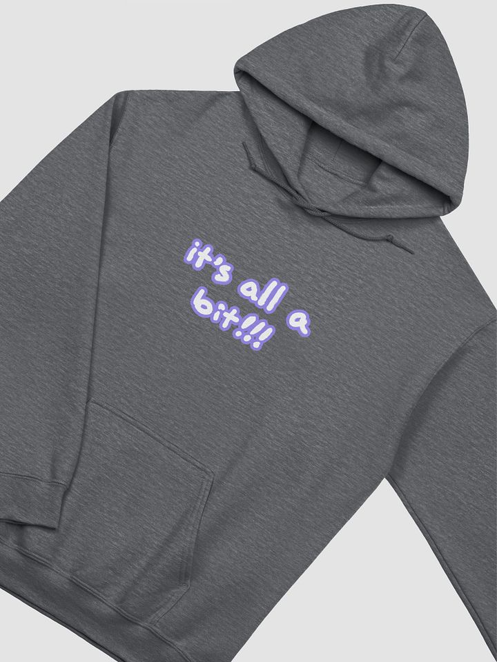 “It’s all a bit!!!” (lined design, #9081ED) classic hoodie product image (13)