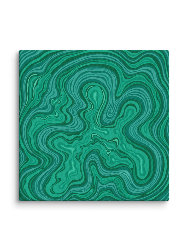 Verdant Swirls Canvas Art - Stone No. 7 product image (108)