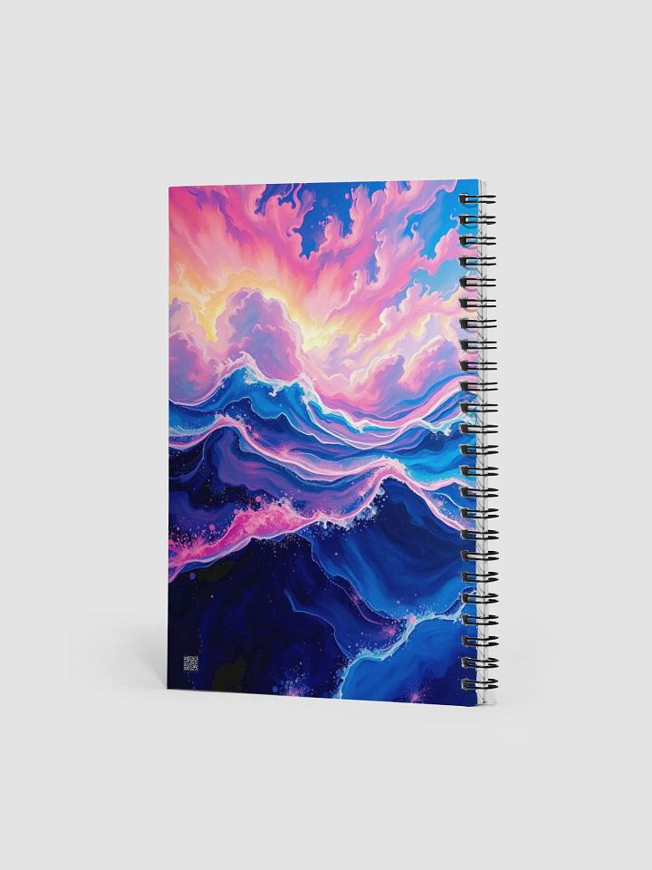 Surreal Waves Spiral Notebook product image (1)