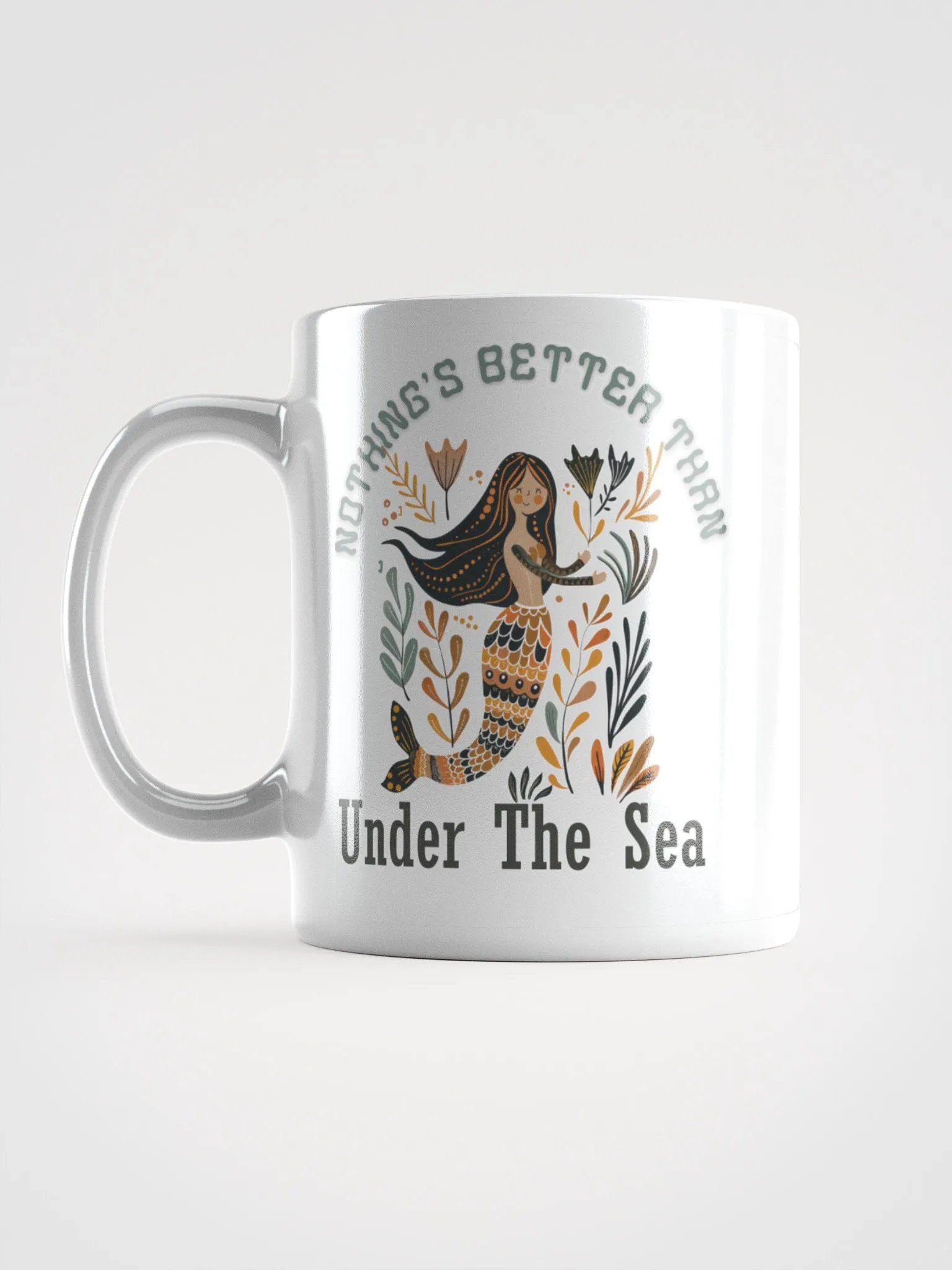 Under The Sea Mermaid White Glossy Mug product image (5)