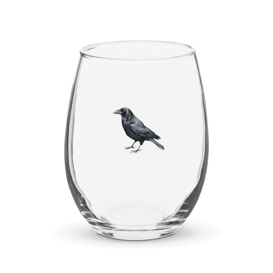 Prestige Crow Stemless Wine Glass - Motif II product image (1)