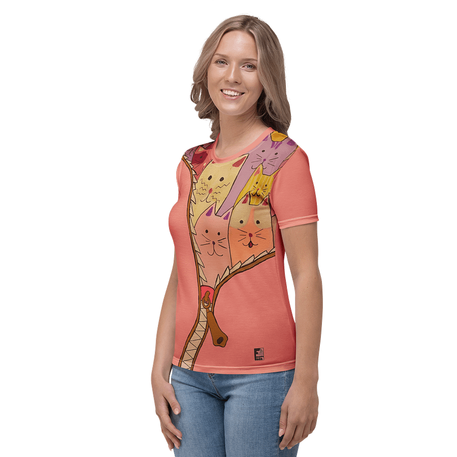 "Unleash The Cats" Women's Tee (Pink) product image (3)