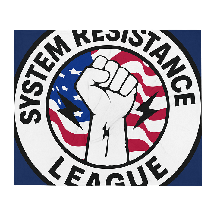 System Resistance League Emblem Throw Blanket product image (2)