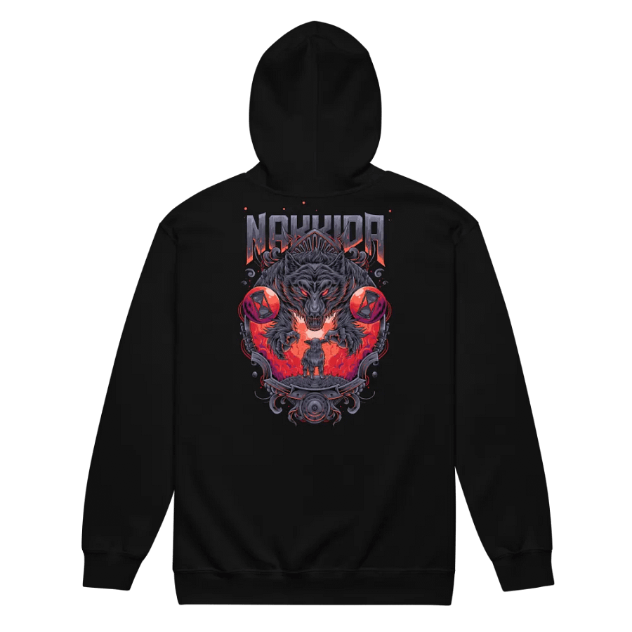 Nakkida Mary Wolf Full Zip Sweatshirt product image (8)