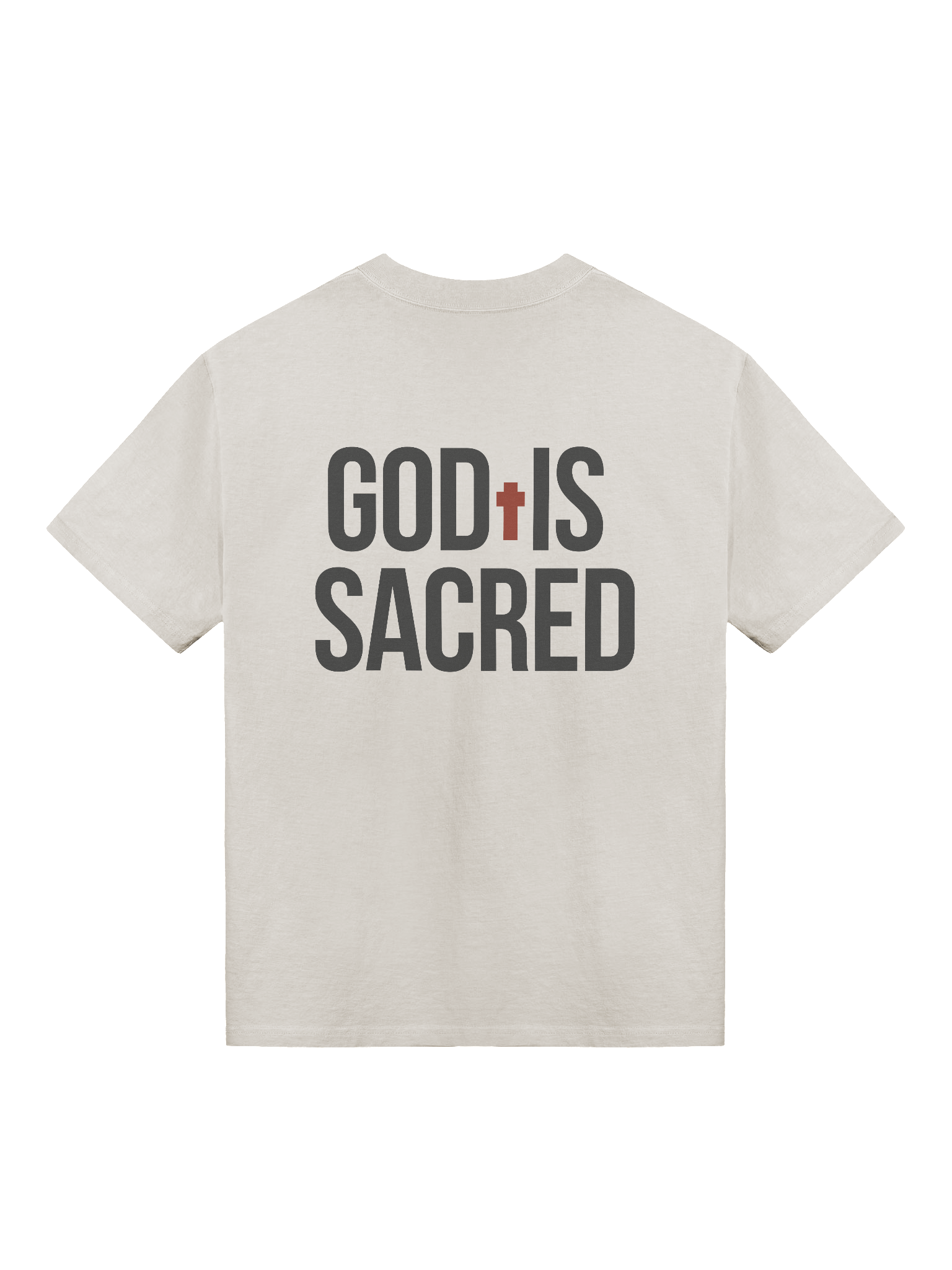 GOD IS SACRED OVERSIZE TEE (Light) product image (2)