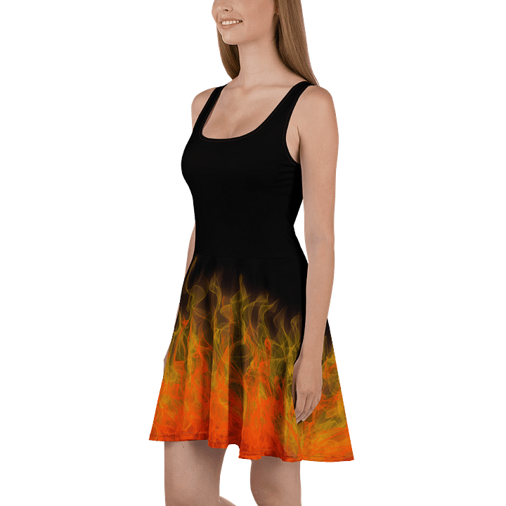 Fire and Flames Skater Dress product image (1)
