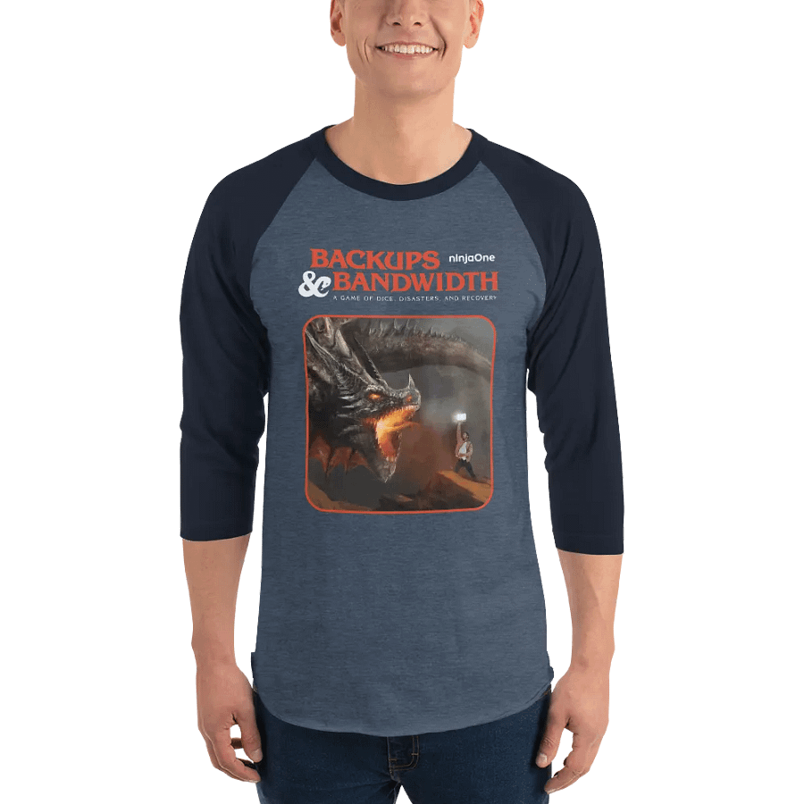 NinjaOne Backups & Bandwidth 2023 - Raglan Tee product image (3)