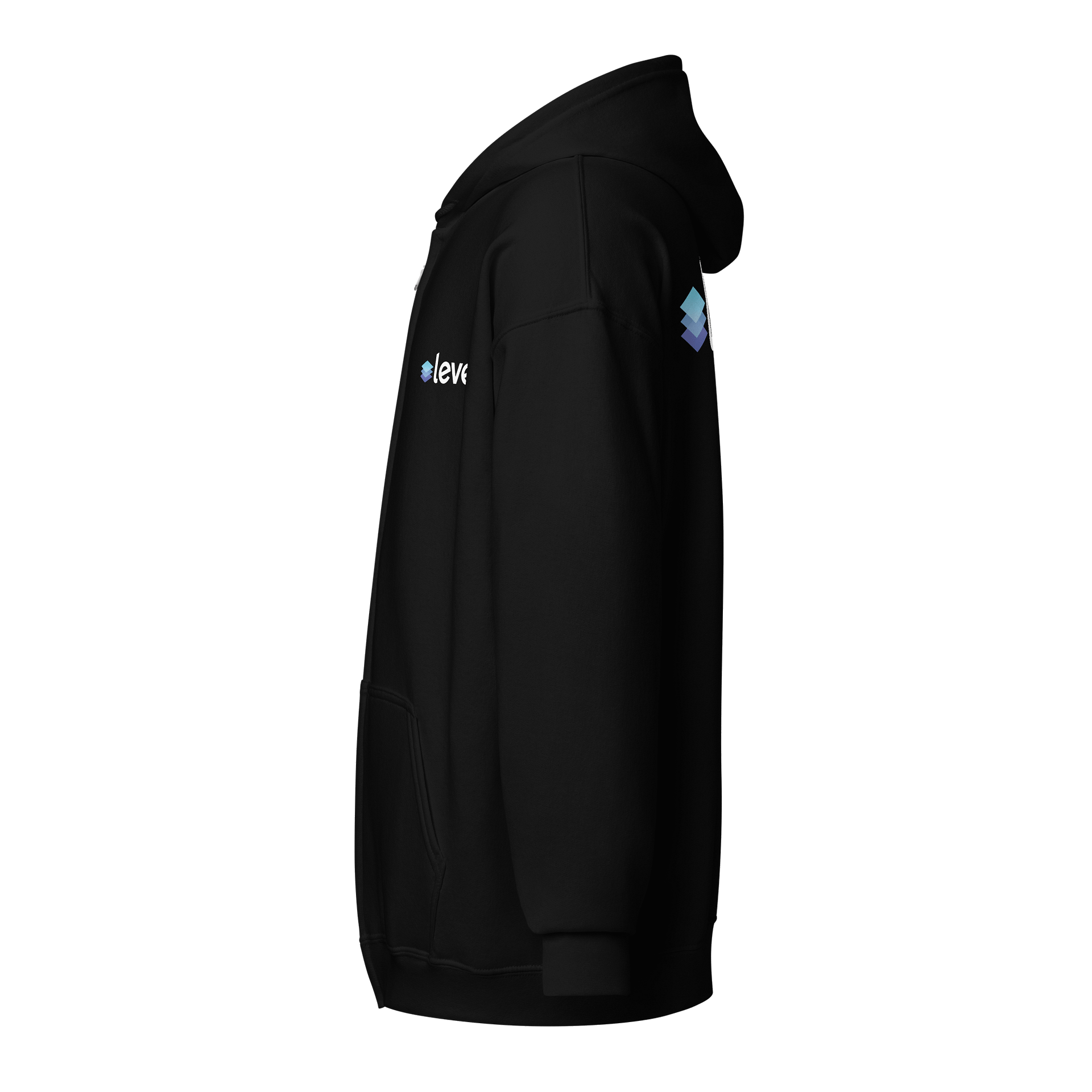 Level Zip Hoodie - Dark (Back Print) product image (3)