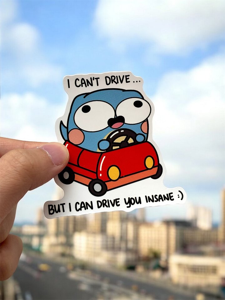 Drive You Insane Dinobean Vinyl Sticker product image (1)