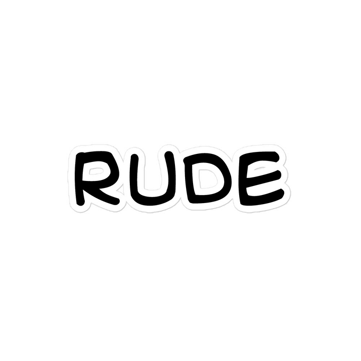 RUDE STICKER product image (2)