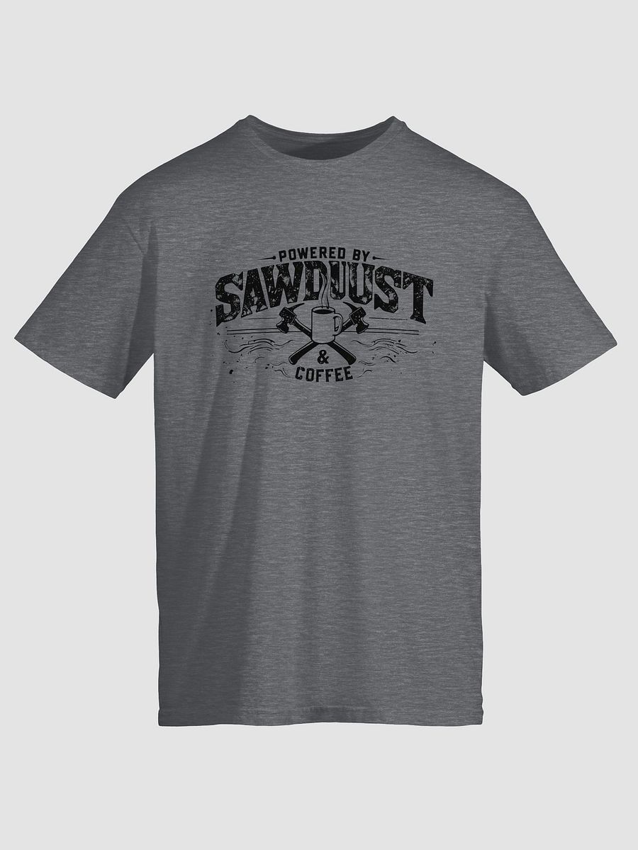 Powered by Sawdust & Coffee – Vintage Carpenter Tee product image (1)