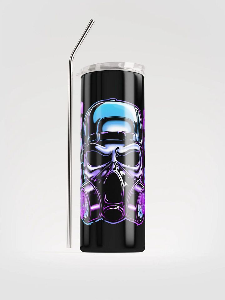 Totally Toxic Stainless Steel Tumbler + Reusable Straw product image (1)