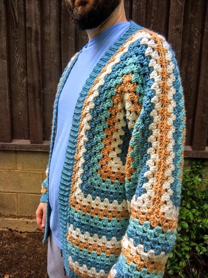 Custom Hexagon Cardigan (Acrylic) product image (2)