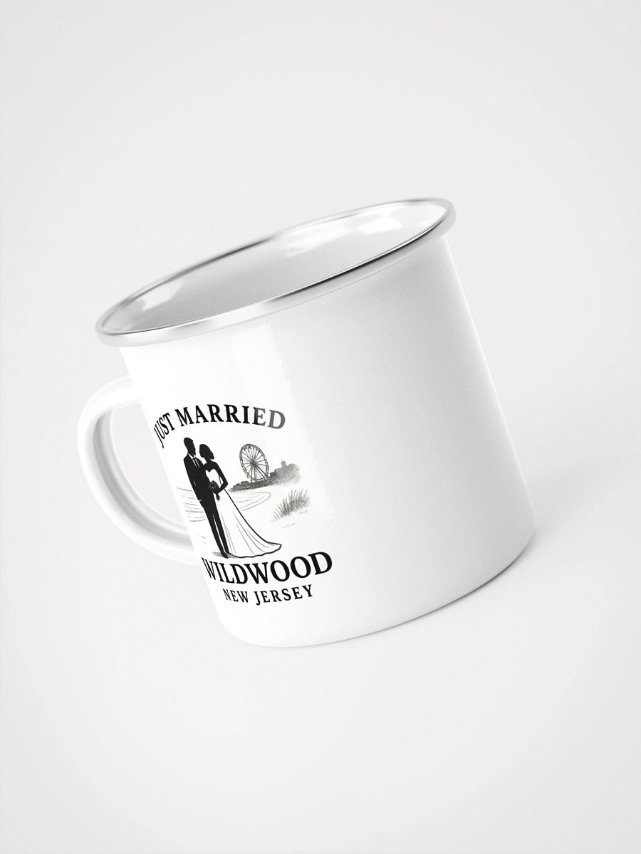Wildwood NJ "Just Married" Enamel Wedding Mug product image (4)
