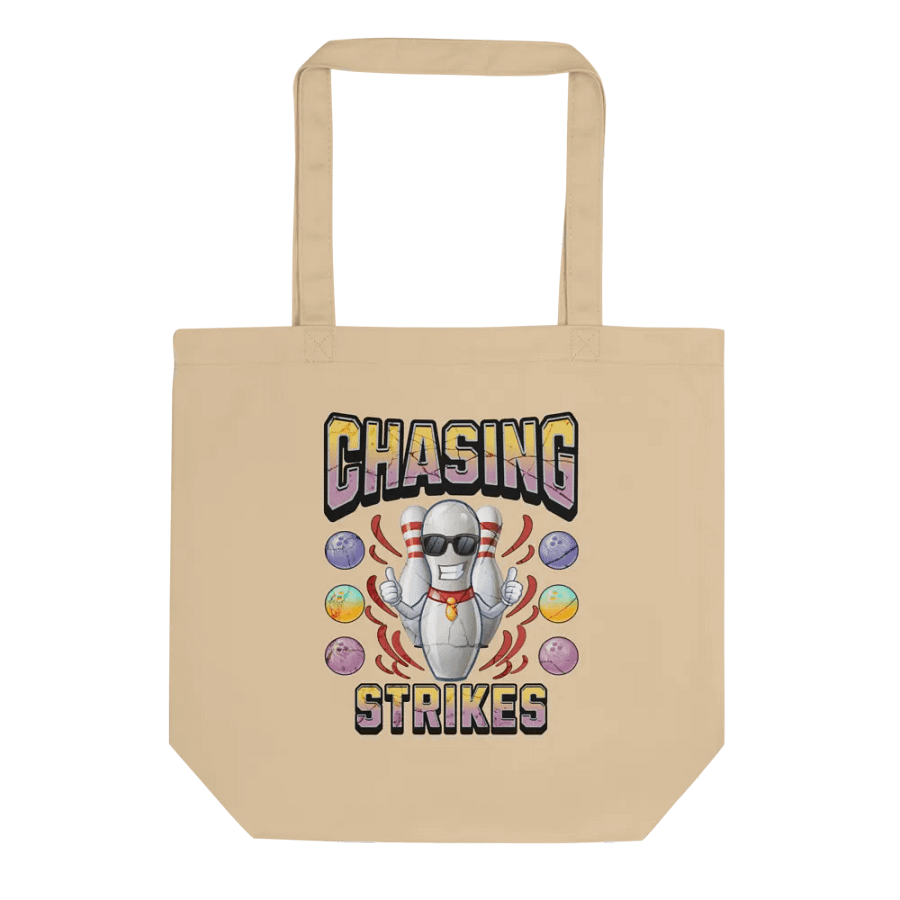 Chasing Strikes Bowling Thumbs Up Pin Tote Bag product image (1)