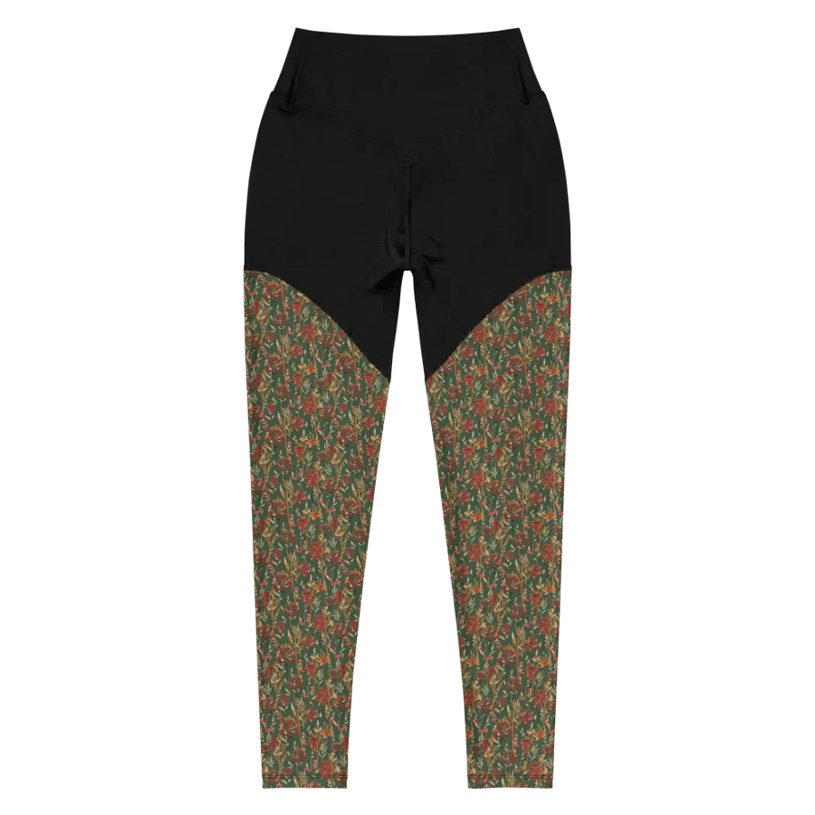 Brown All-Over Print Sports Leggings product image (6)