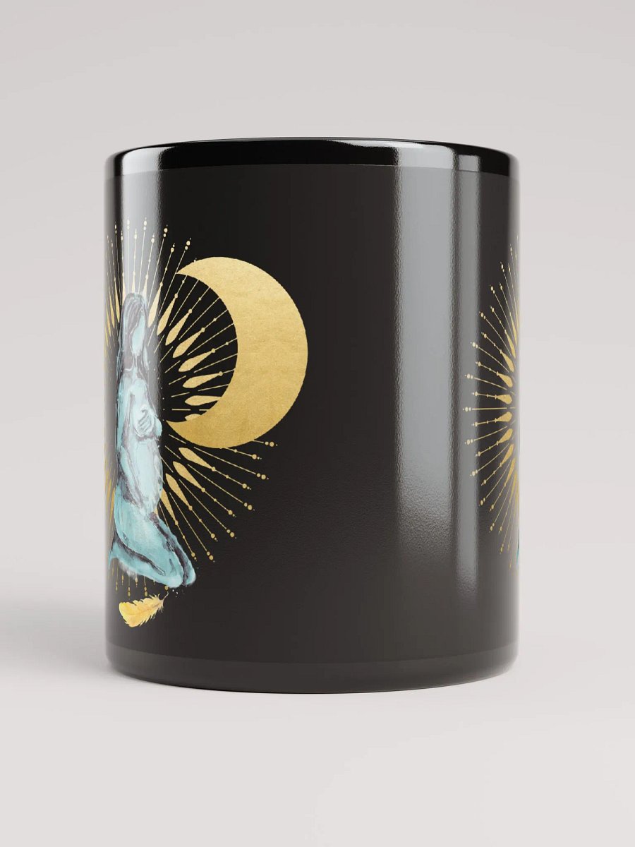 Goddess Golden Moon in Teal on Black product image (9)
