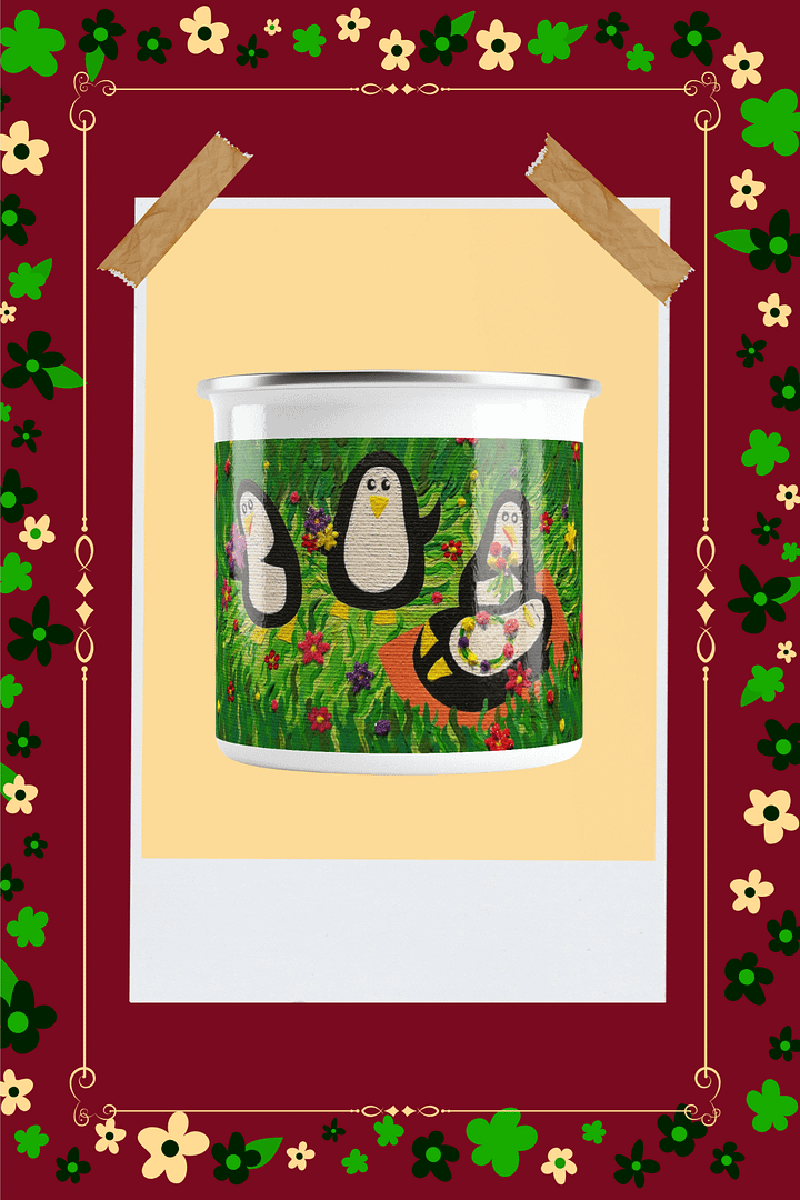 Flower Party Enamel Mug product image (1)
